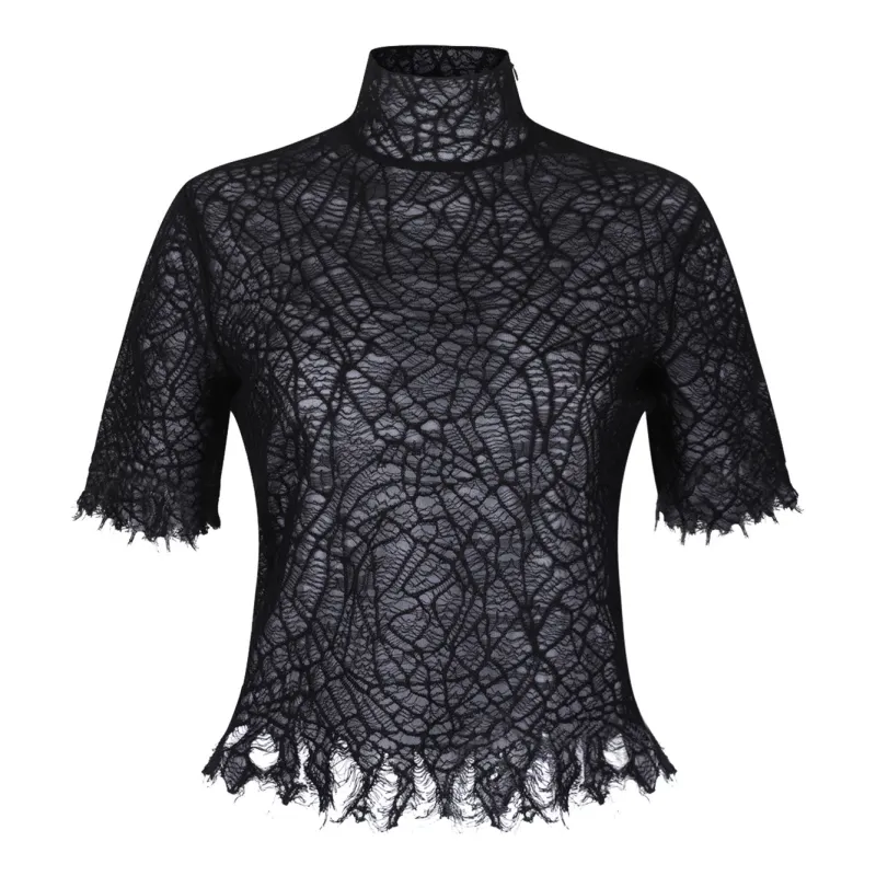 BLACK SILK MIX CLOTHING TOP sold by Lord & Taylor