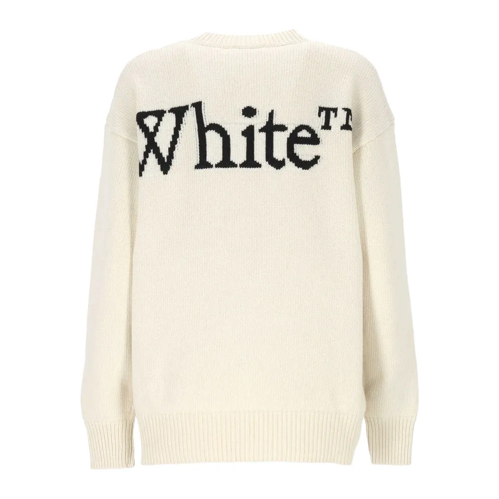 Off-White Intarsia Logo Sweater sold by Lord & Taylor product image thumbnail 2