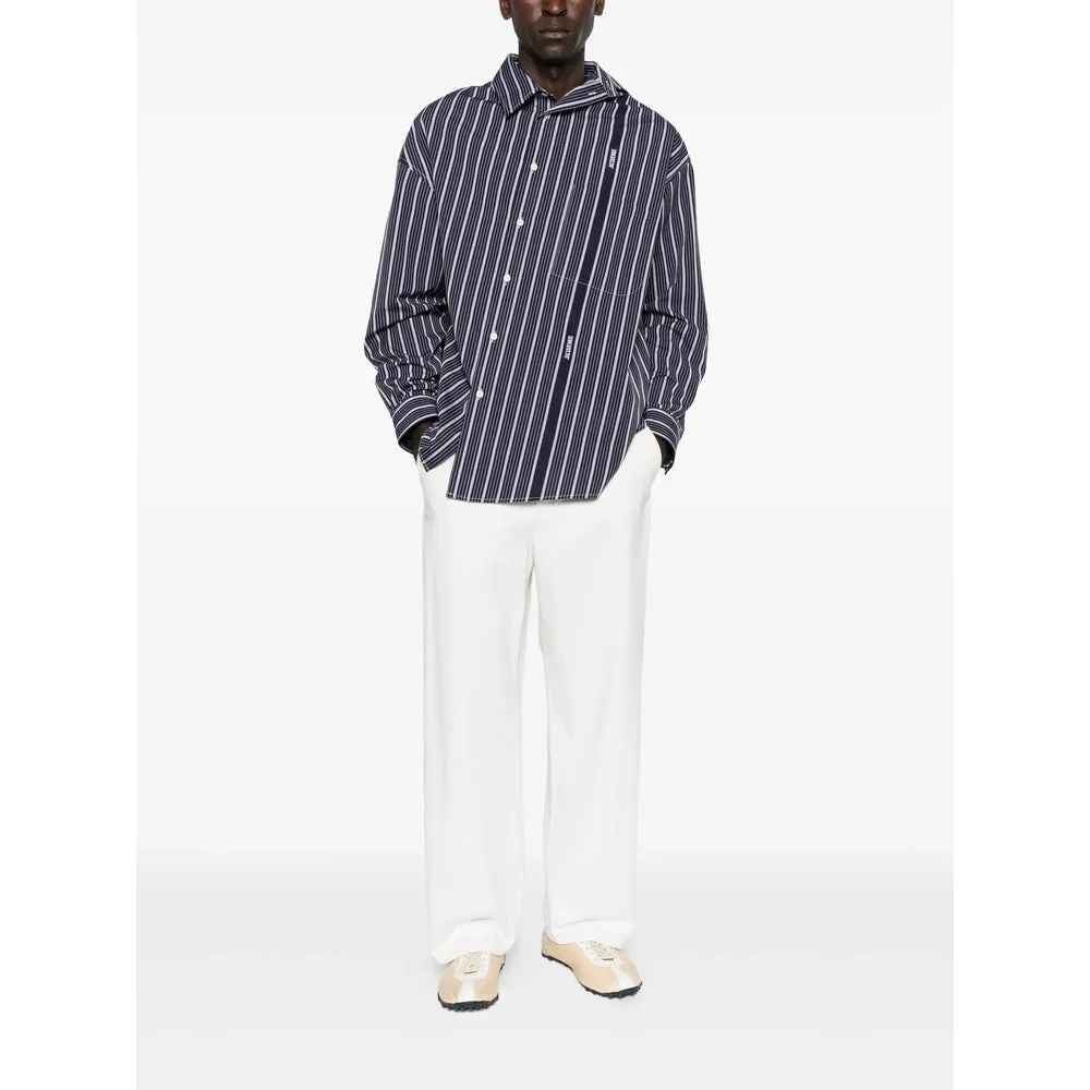 Jacquemus Navy Blue Striped Shirt sold by Lord & Taylor product image thumbnail 4