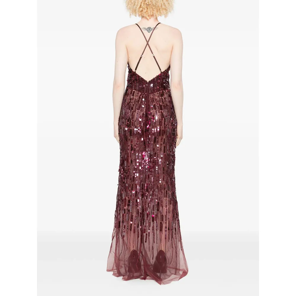 Elisabetta Franchi Burgundy Dress sold by Lord & Taylor product image thumbnail 3