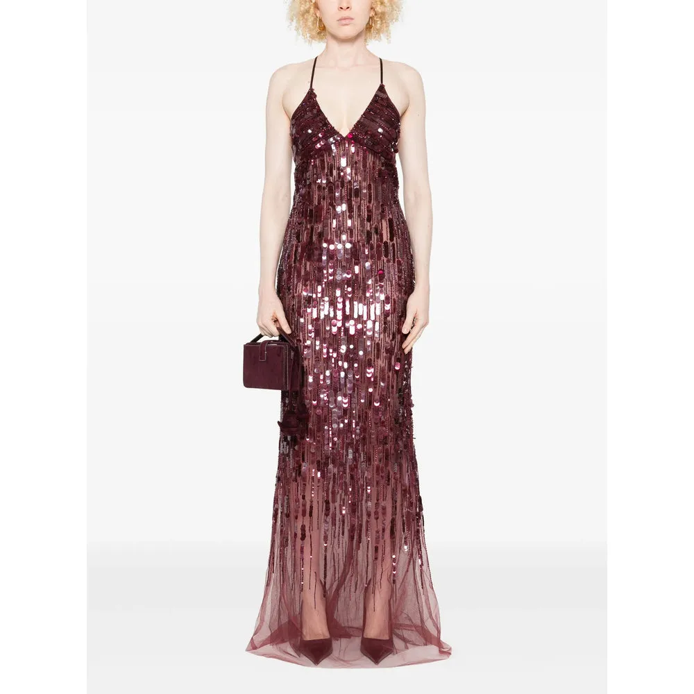 Elisabetta Franchi Burgundy Dress sold by Lord & Taylor product image thumbnail 4