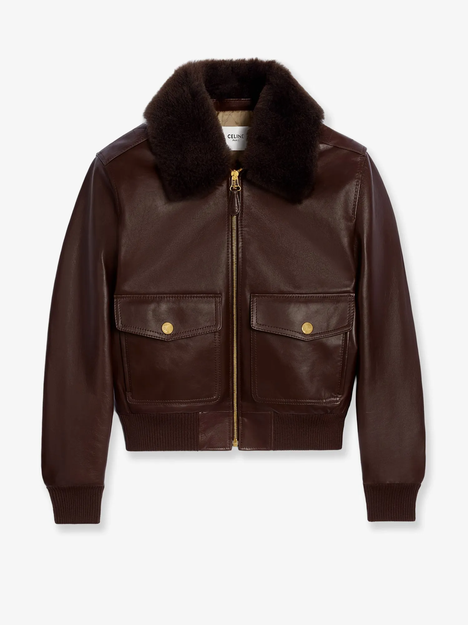 Leather Jacket with Removable Collar sold by Lord & Taylor