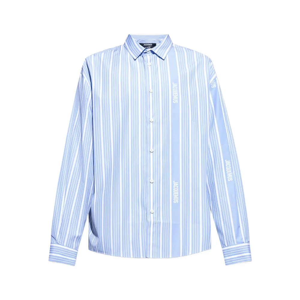 Jacquemus Light Blue Striped Shirt sold by Lord & Taylor