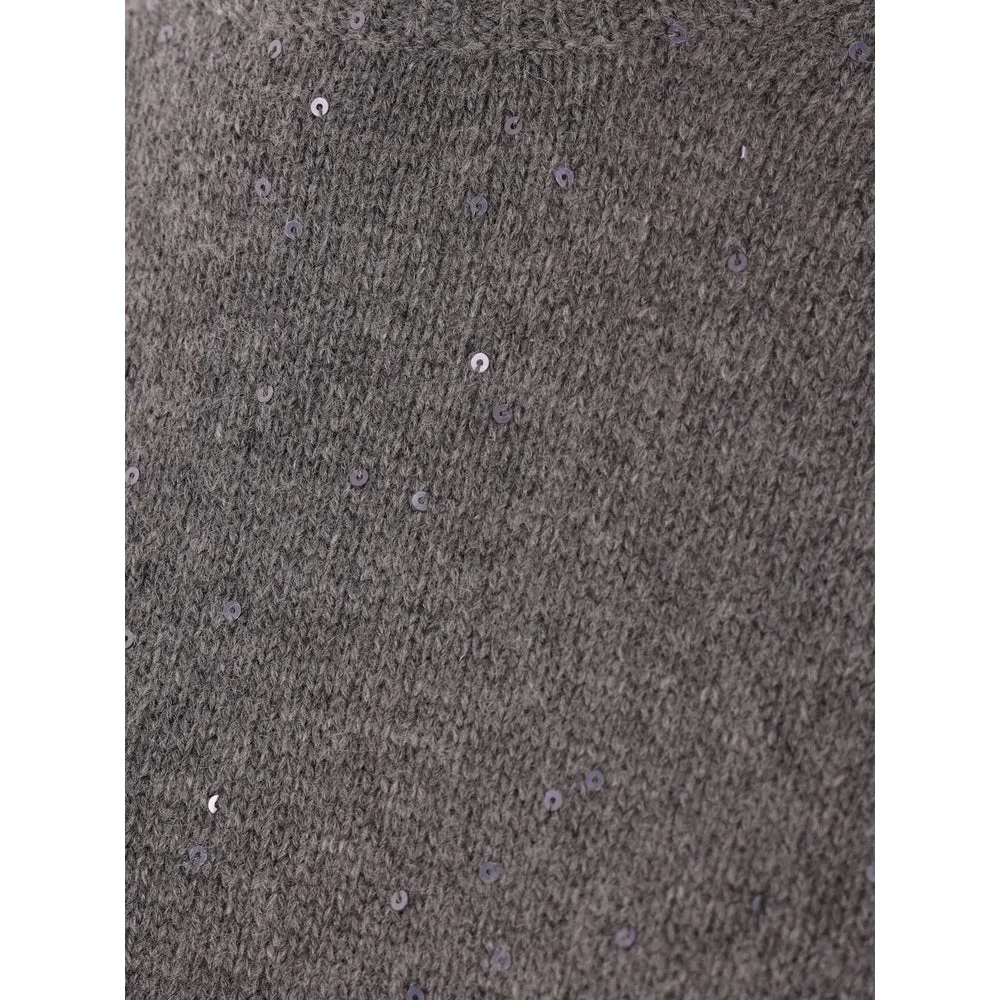 Brunello Cucinelli Grey Cashmere-Silk Sweater sold by Lord & Taylor product image thumbnail 4