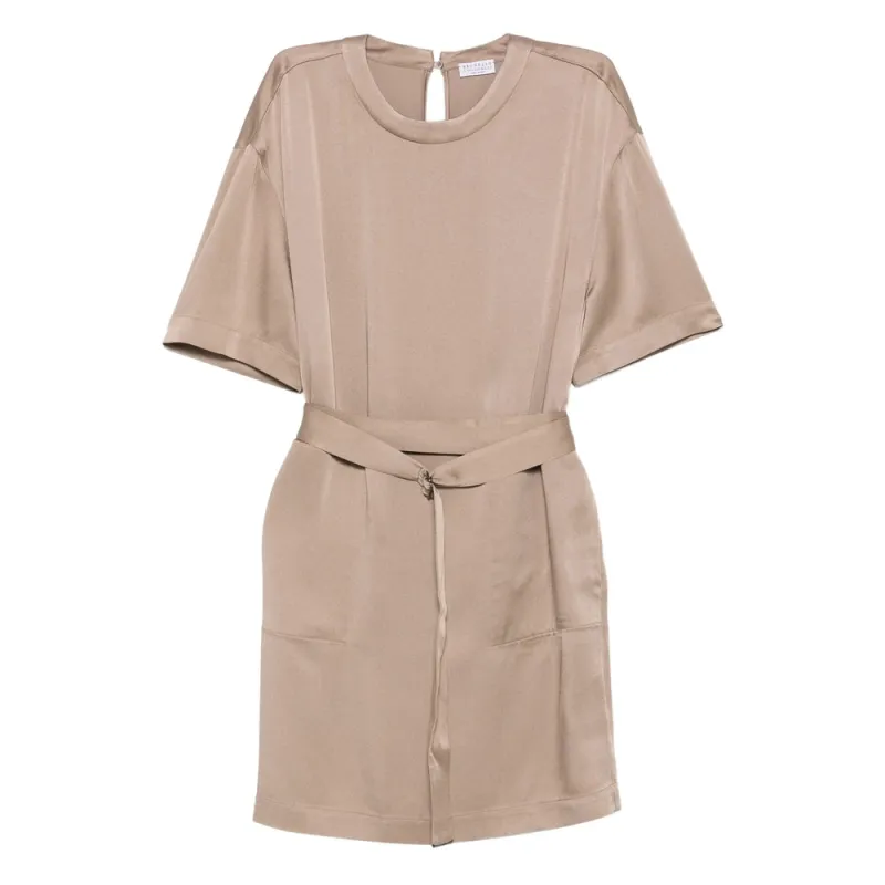 Brunello Cucinelli Beige Dress made by Brunello Cucinelli