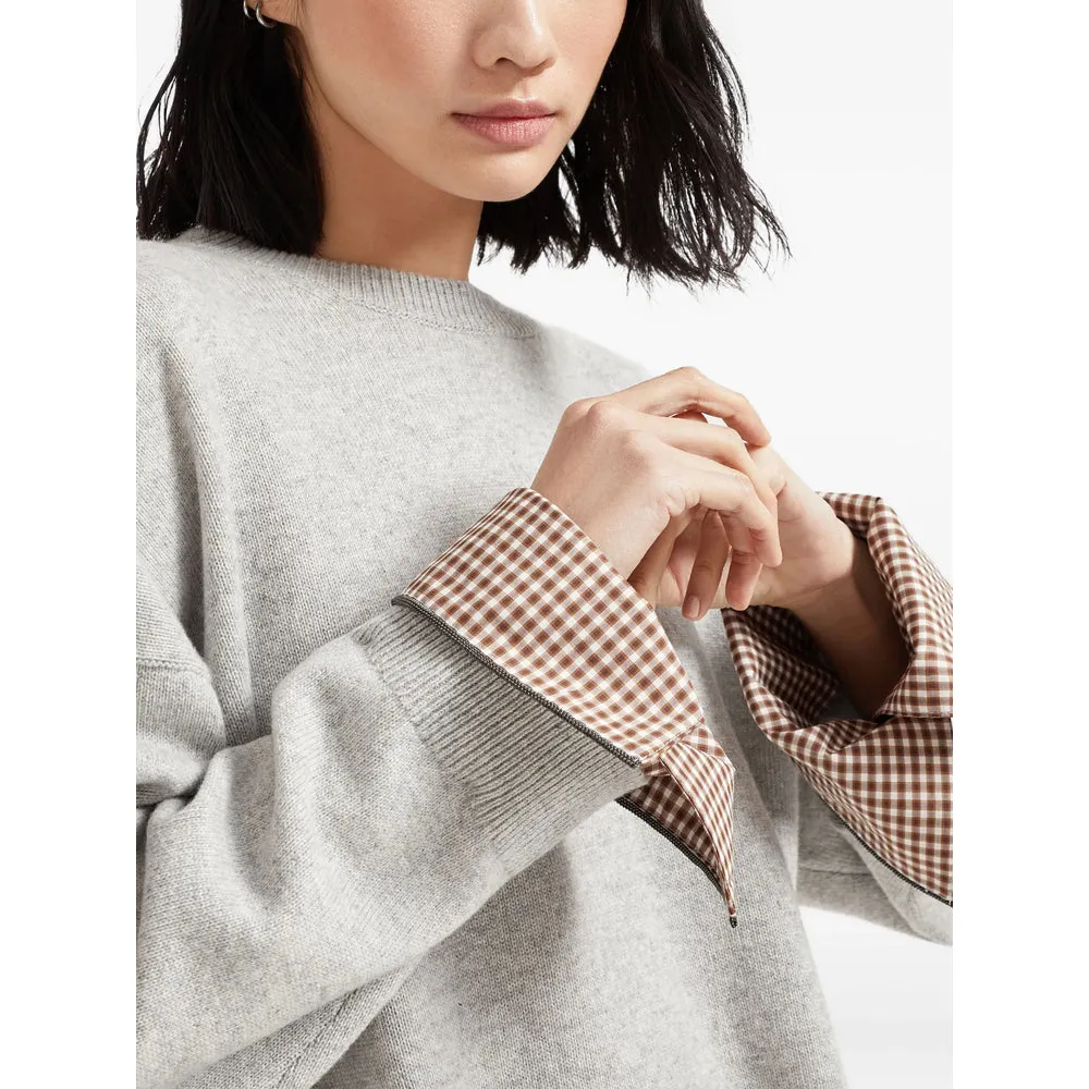 Brunello Cucinelli Light Grey Sweater sold by Lord & Taylor product image thumbnail 5