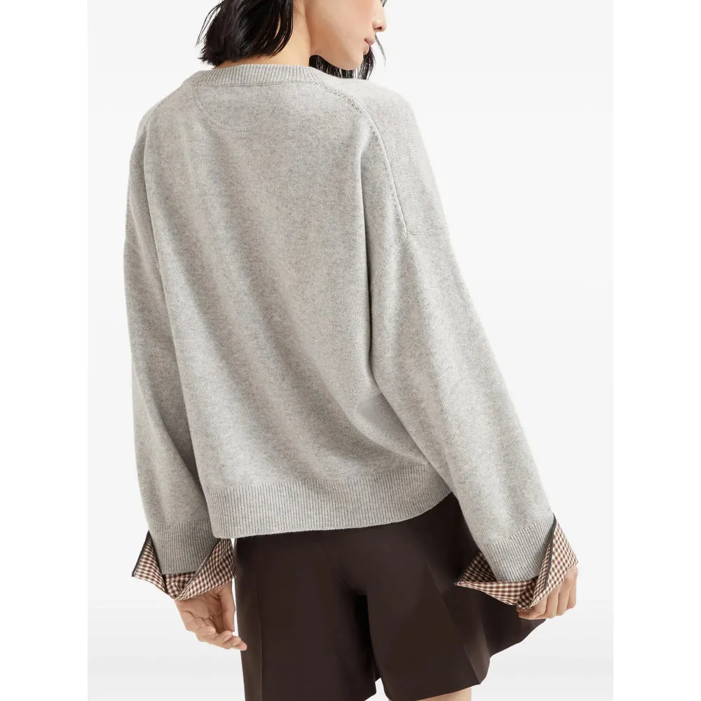 Brunello Cucinelli Light Grey Sweater sold by Lord & Taylor product image thumbnail 3