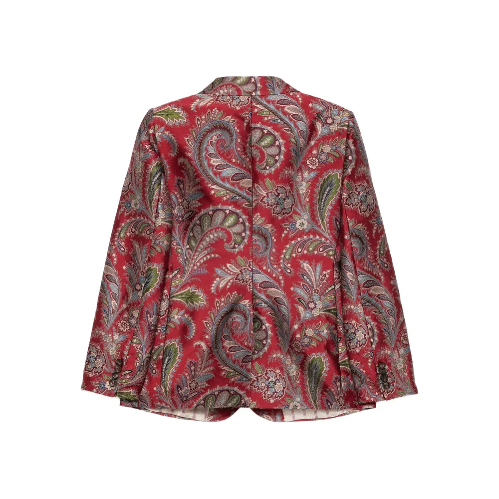 Etro Red Paisley Blazer sold by Lord & Taylor product image thumbnail 2