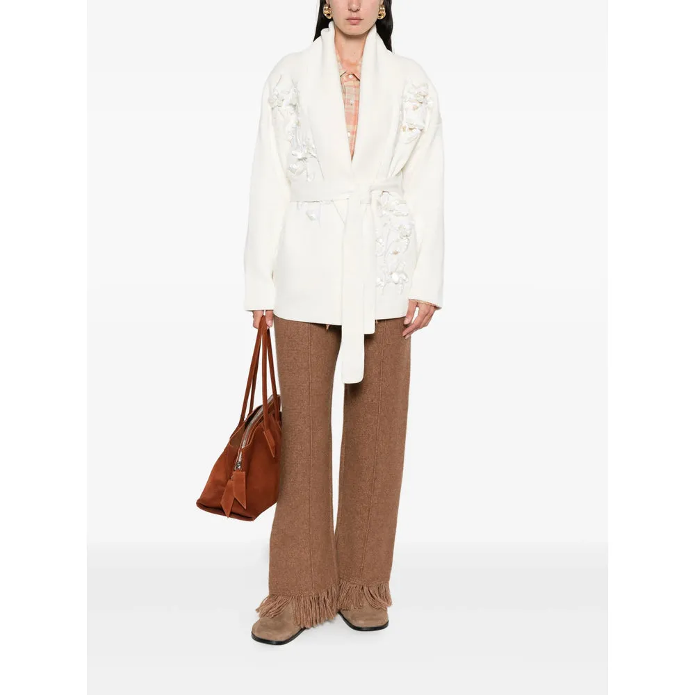 Alanui Brown Fringed Hem Trousers sold by Lord & Taylor product image thumbnail 4