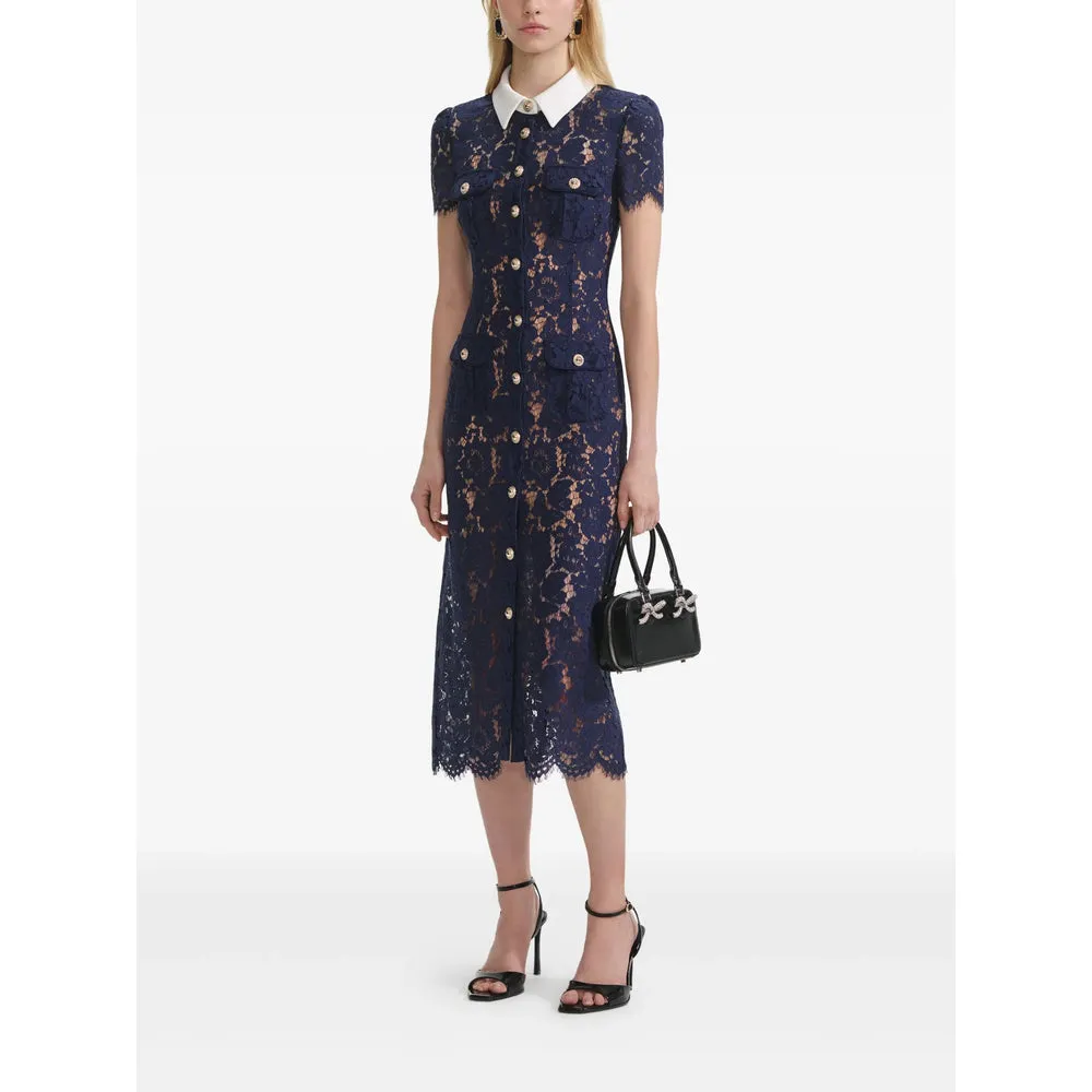 Navy Blue Self-Portrait Dress sold by Lord & Taylor product image thumbnail 4