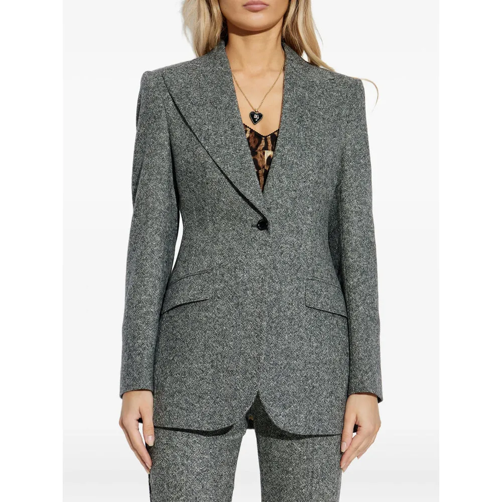 Dolce & Gabbana Grey Tweed Jacket sold by Lord & Taylor product image thumbnail 4