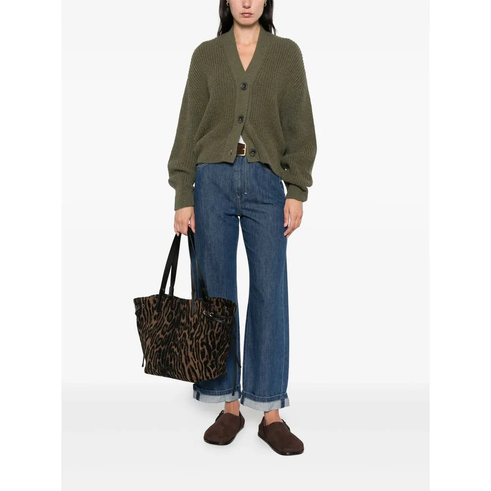 Olive Green Ribbed Knit Cardigan sold by Lord & Taylor product image thumbnail 4