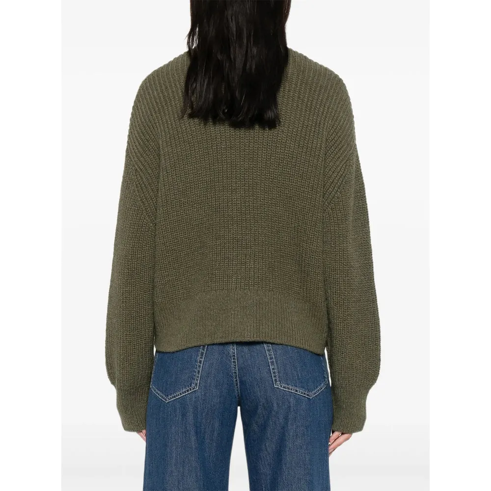 Olive Green Ribbed Knit Cardigan sold by Lord & Taylor product image thumbnail 5