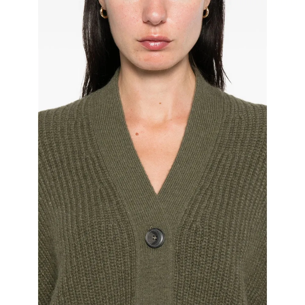 Olive Green Ribbed Knit Cardigan sold by Lord & Taylor product image thumbnail 3