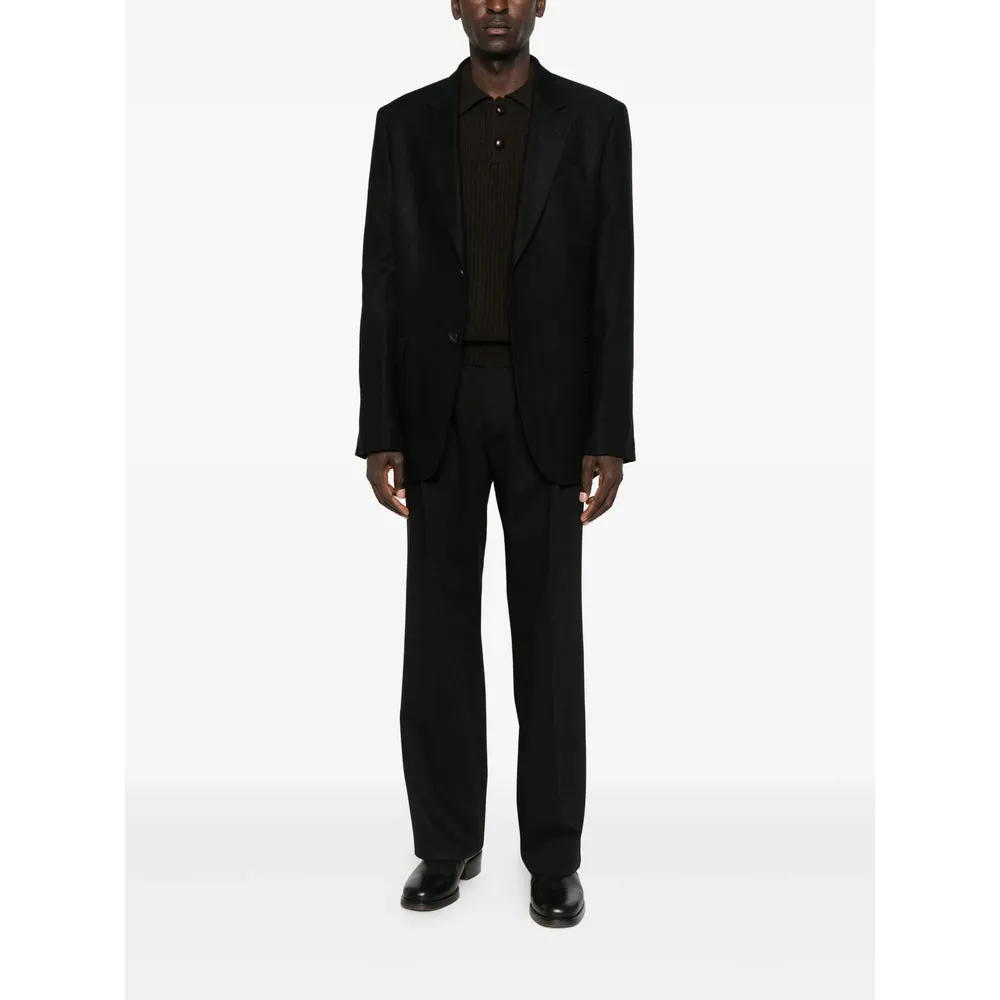 Black Pleated Front Trousers sold by Lord & Taylor product image thumbnail 3