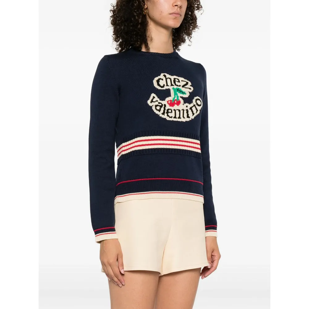 Valentino Navy Blue Sweater sold by Lord & Taylor product image thumbnail 4