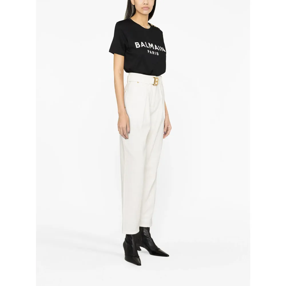 Balmain Logo Print T-Shirt sold by Lord & Taylor product image thumbnail 3