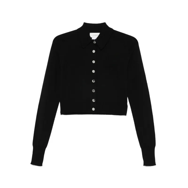 Sportmax Black Cropped Sweater sold by Lord & Taylor
