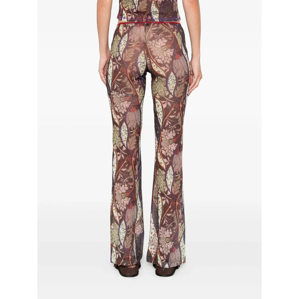 Flared Floral Pattern Trousers sold by Lord & Taylor product image thumbnail 3