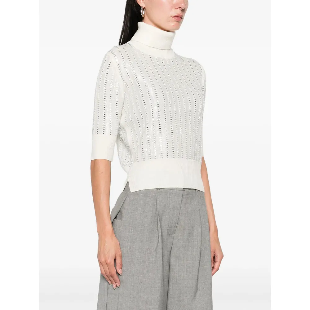 Ermanno Scervino White Turtleneck Sweater sold by Lord & Taylor product image thumbnail 3