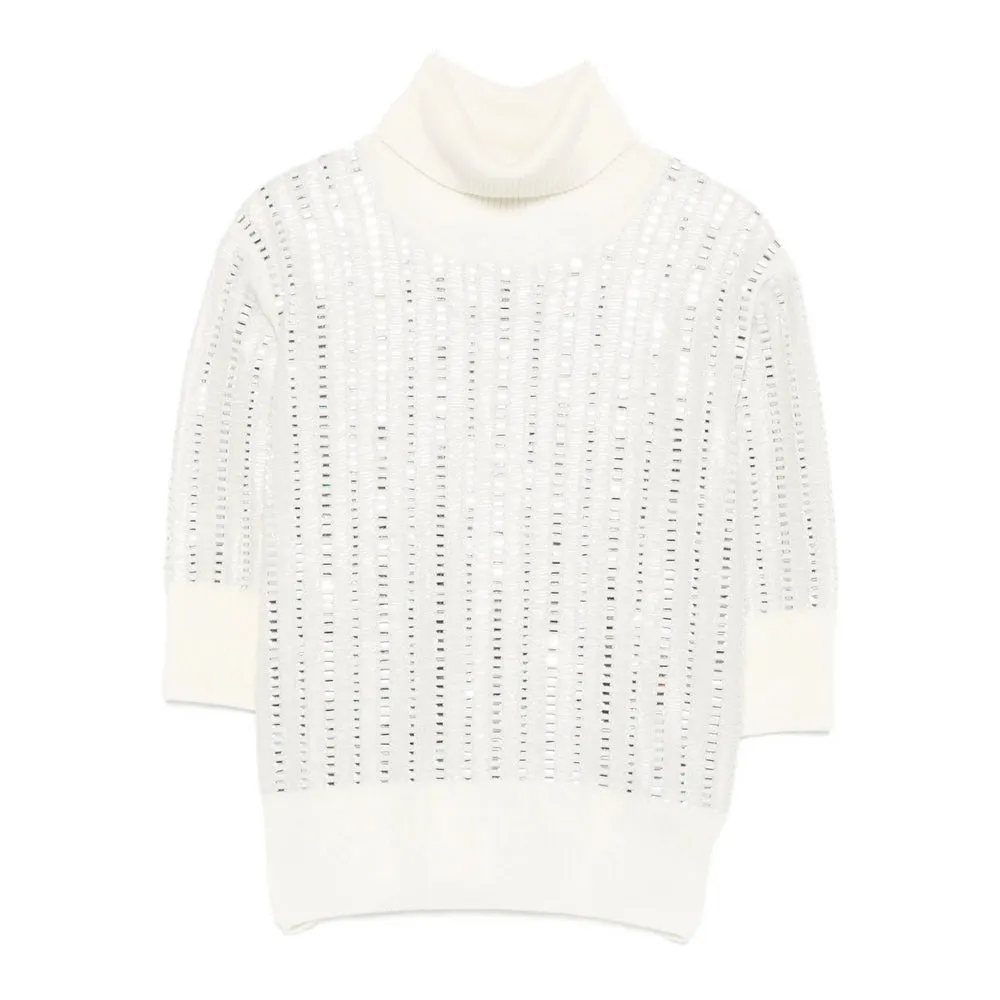 Ermanno Scervino White Turtleneck Sweater sold by Lord & Taylor