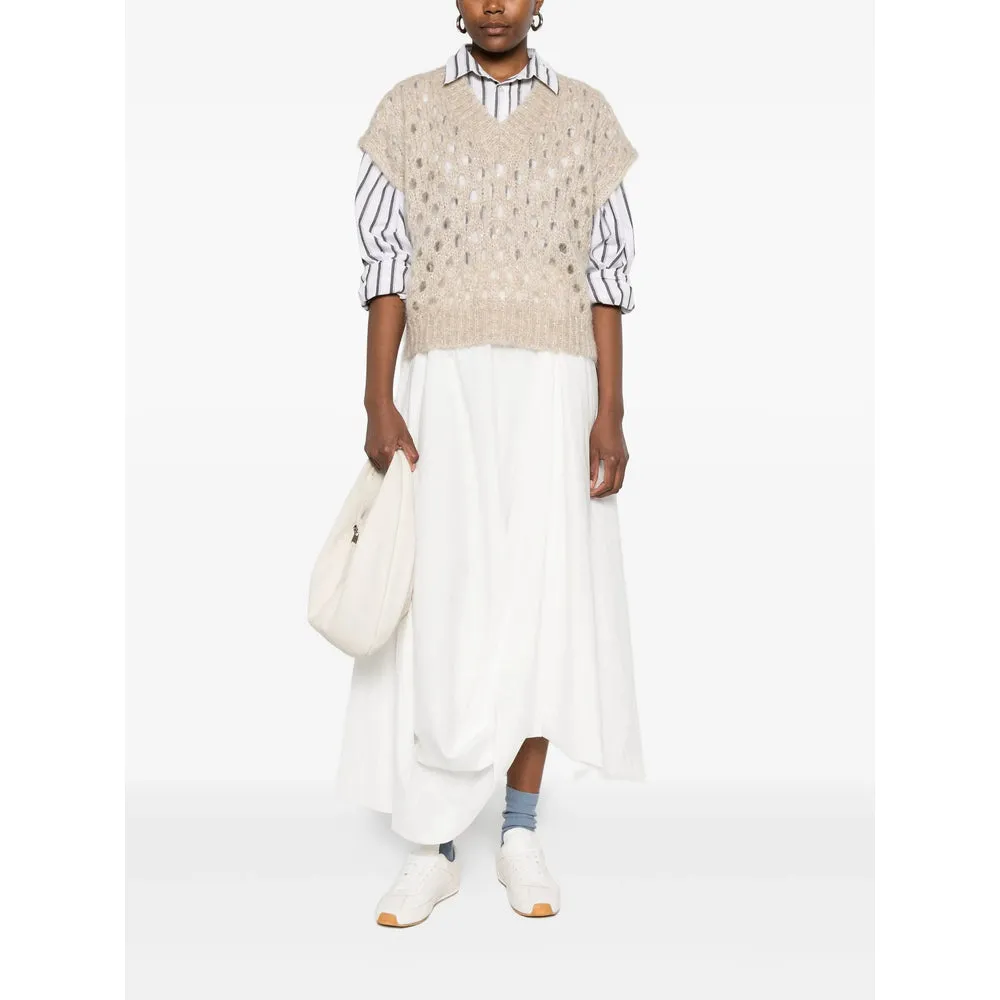 Brunello Cucinelli Sleeveless V-Neck Sweater sold by Lord & Taylor product image thumbnail 2