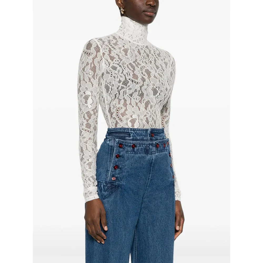 Valentino High Neck Bodysuit sold by Lord & Taylor product image thumbnail 5