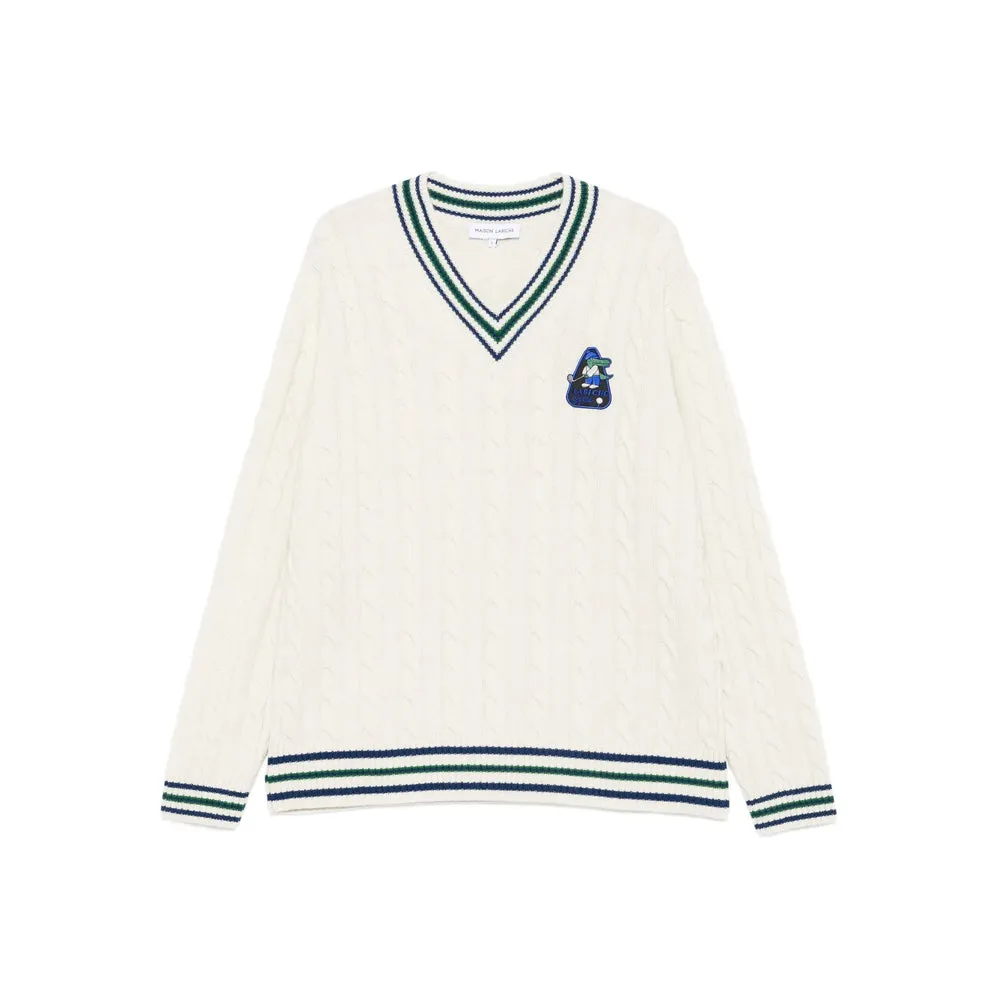Maison Labiche Cable Knit Sweater sold by Lord & Taylor