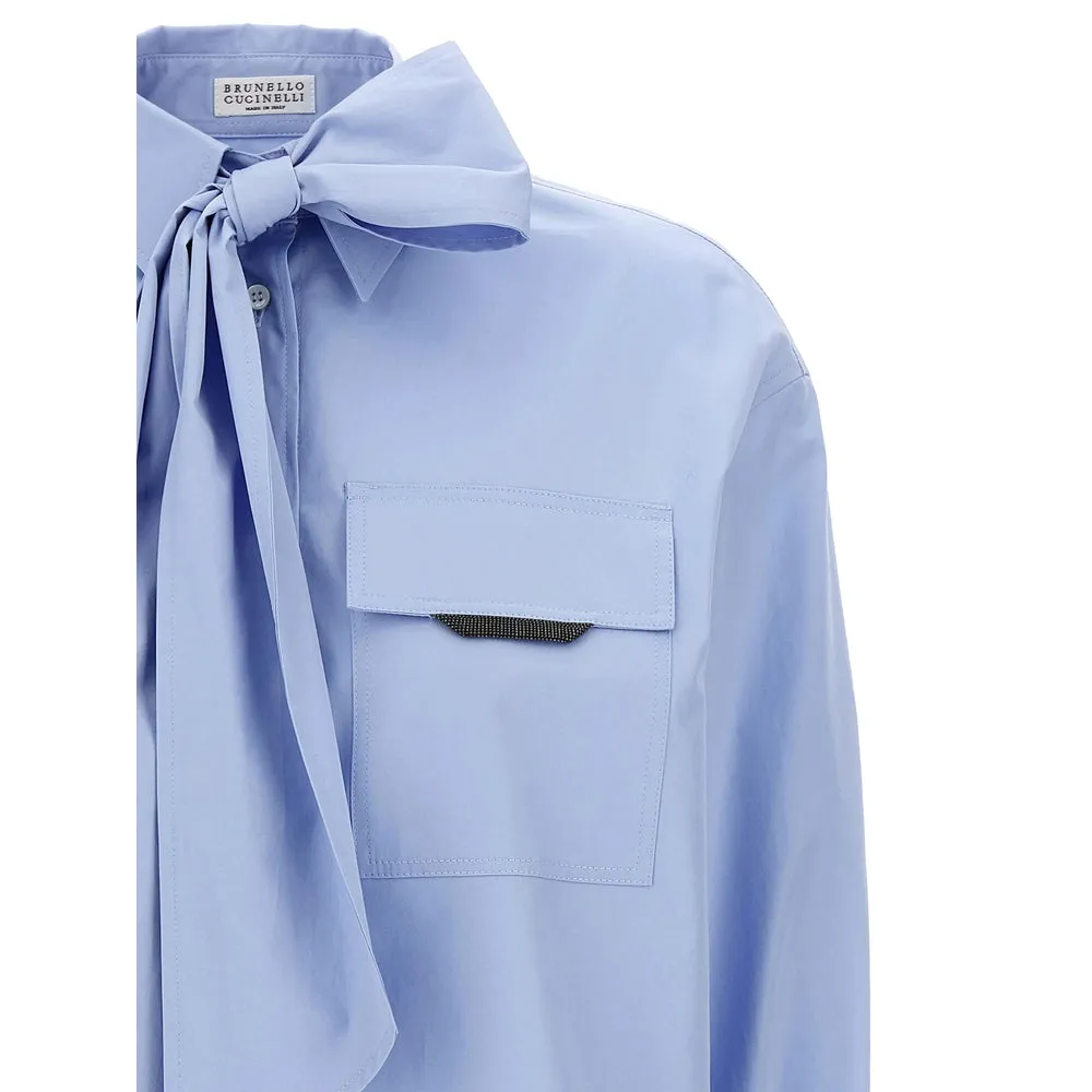 Brunello Cucinelli Light Blue Shirt sold by Lord & Taylor product image thumbnail 3