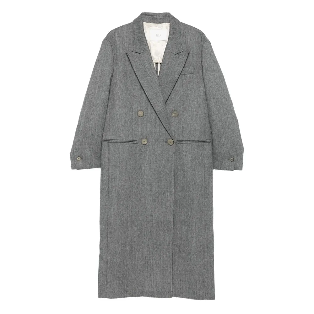 Grey Double-Breasted Coat sold by Lord & Taylor