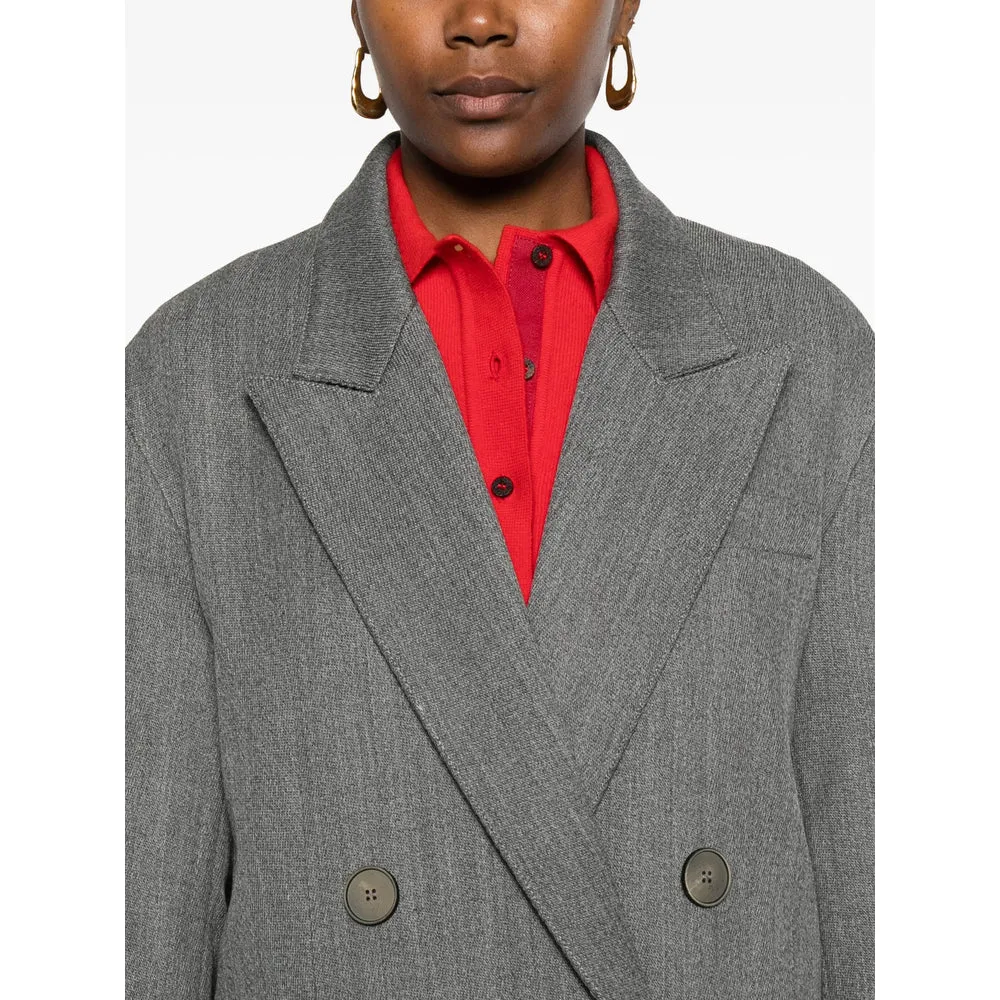 Grey Double-Breasted Coat sold by Lord & Taylor product image thumbnail 2