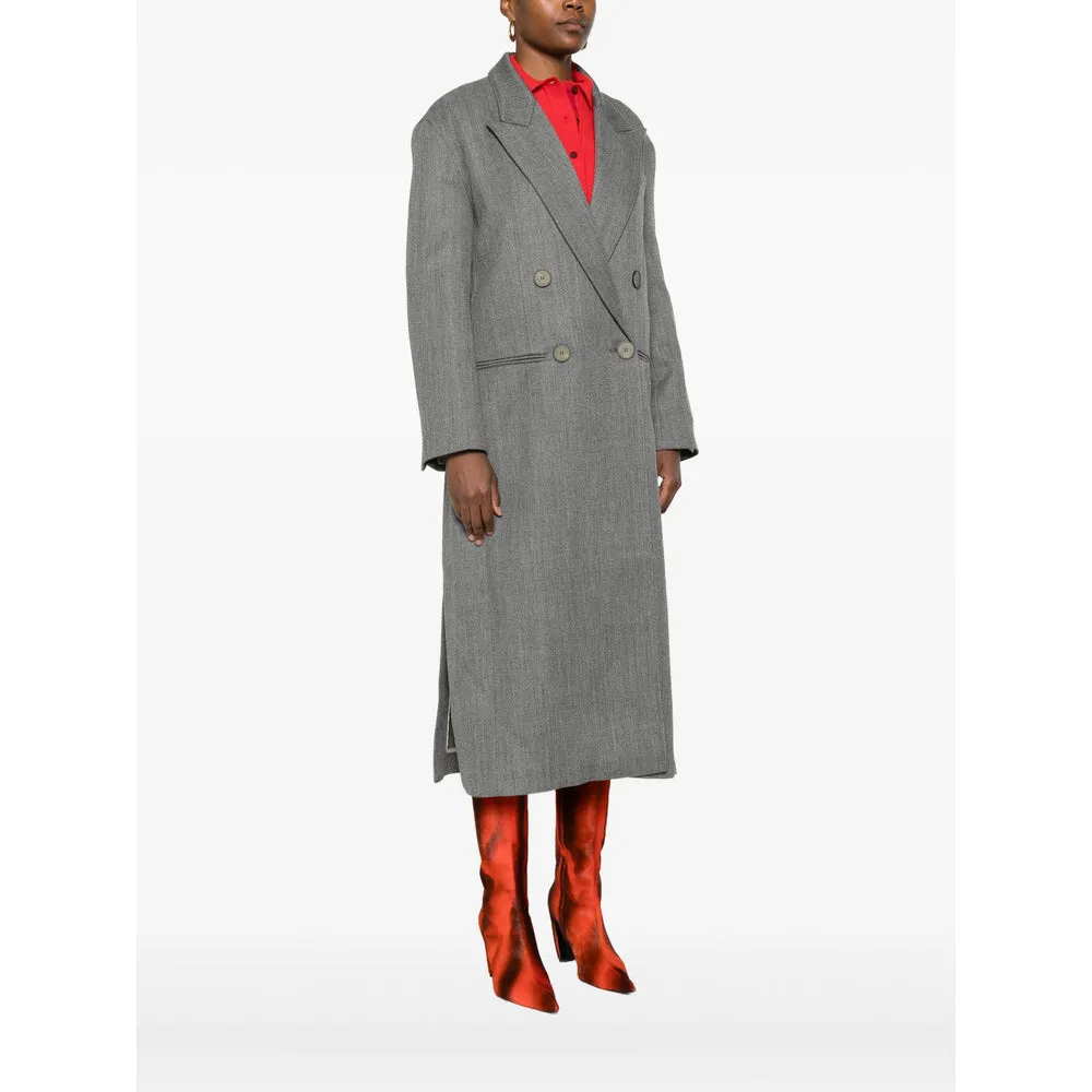 Grey Double-Breasted Coat sold by Lord & Taylor product image thumbnail 3