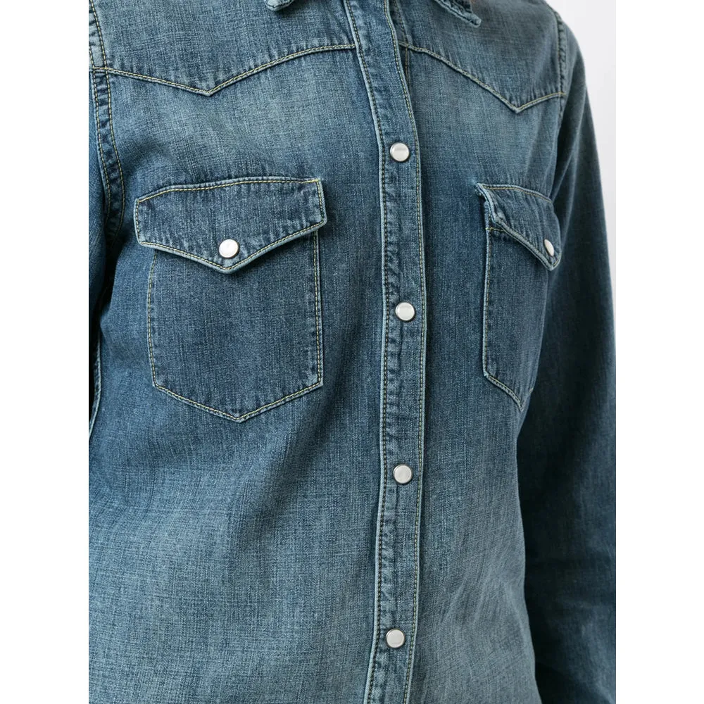 Nili Lotan Washed Blue Shirt sold by Lord & Taylor product image thumbnail 5