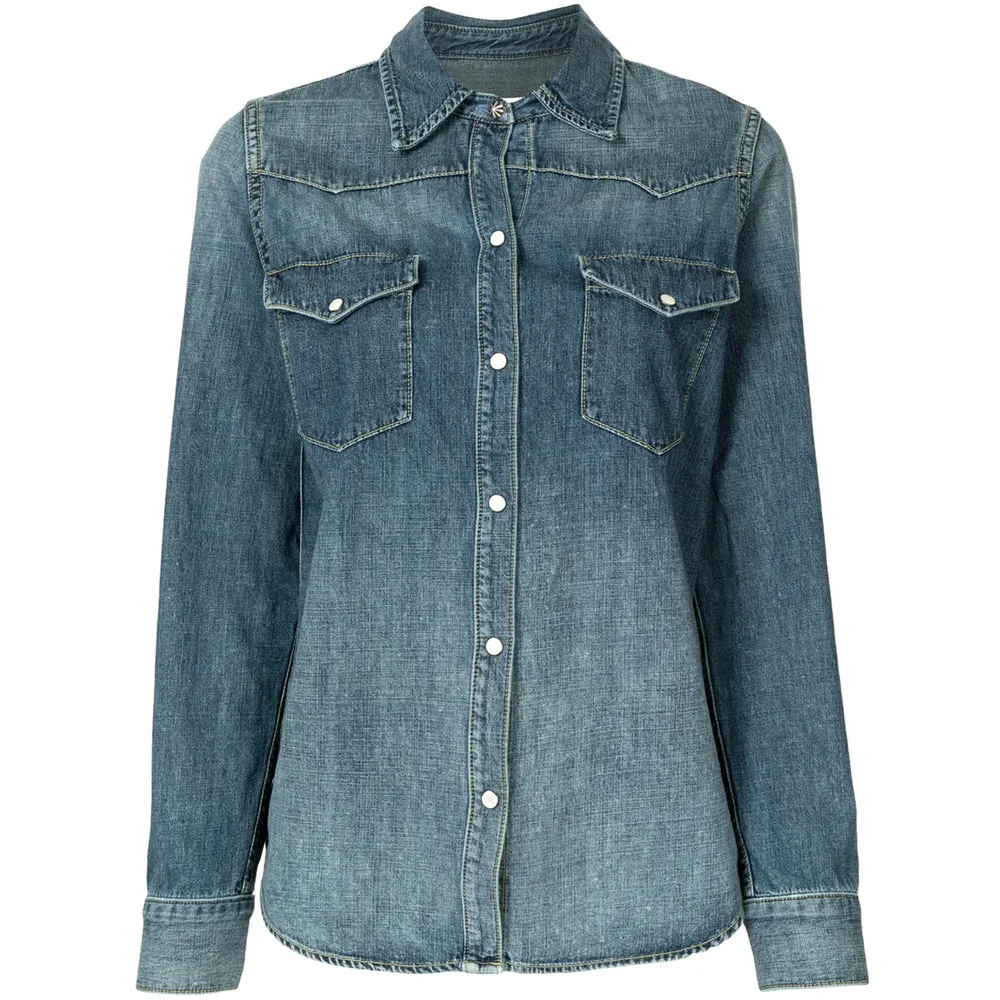 Nili Lotan Washed Blue Shirt sold by Lord & Taylor