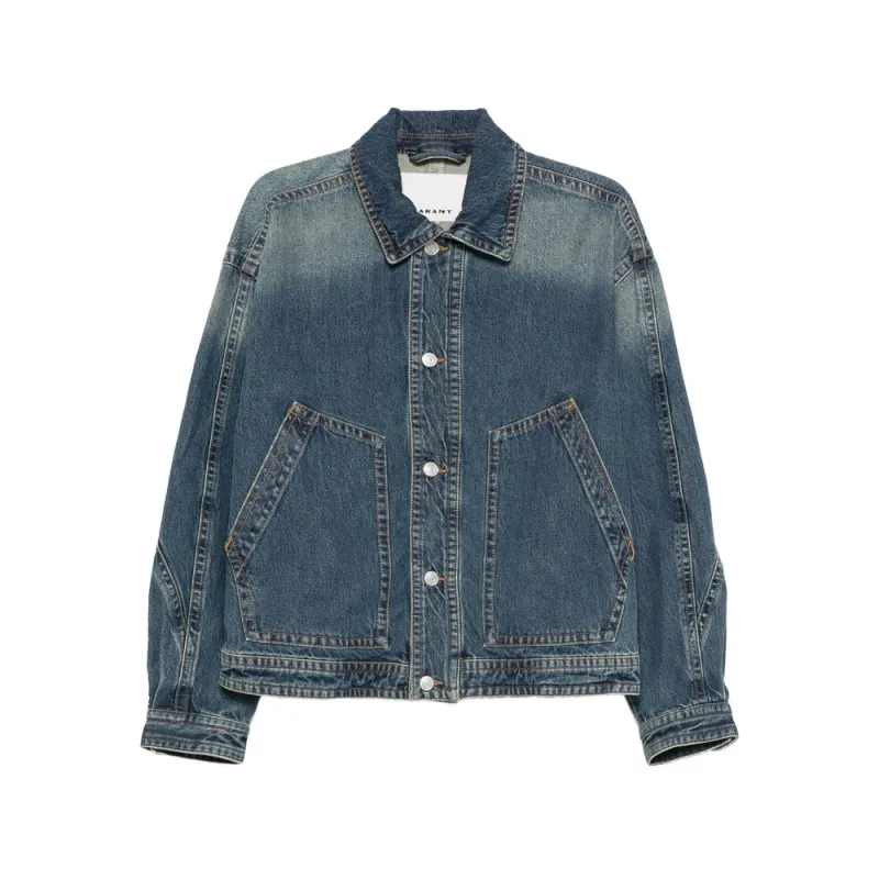 Isabel Marant Faded Blue Outerwear sold by Lord & Taylor