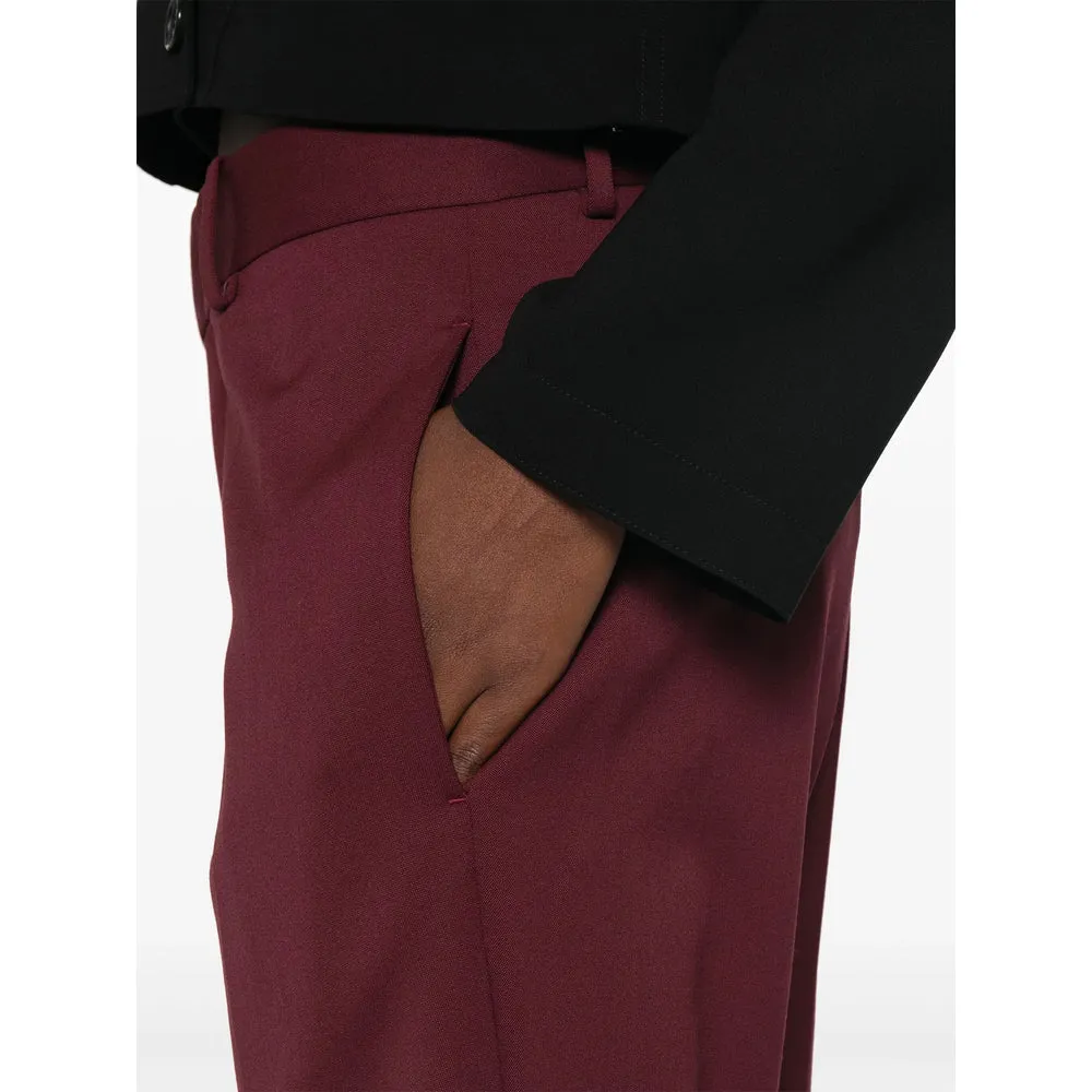 Red Virgin Wool Blend Trousers sold by Lord & Taylor product image thumbnail 2