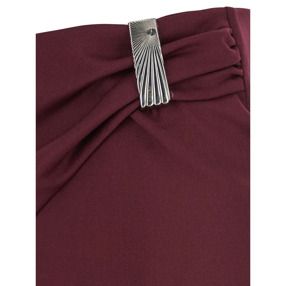 The Attico Burgundy Midi Skirt sold by Lord & Taylor product image thumbnail 3