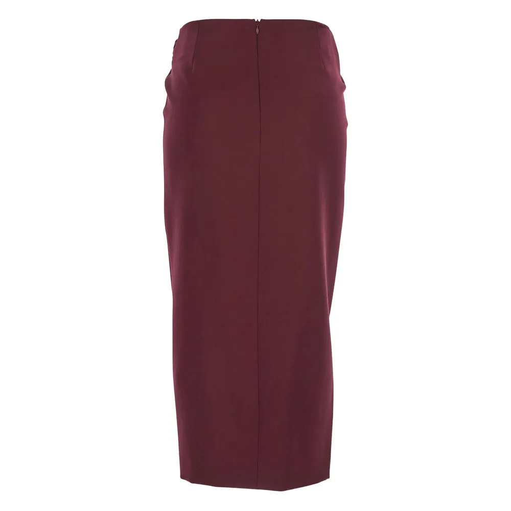 The Attico Burgundy Midi Skirt sold by Lord & Taylor product image thumbnail 2