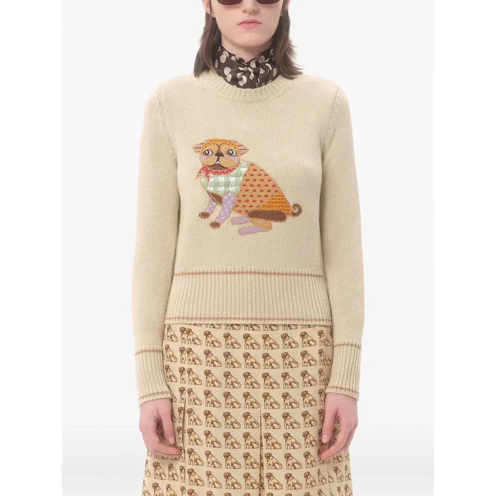 Valentino Dog-Motif Sweater sold by Lord & Taylor product image thumbnail 2