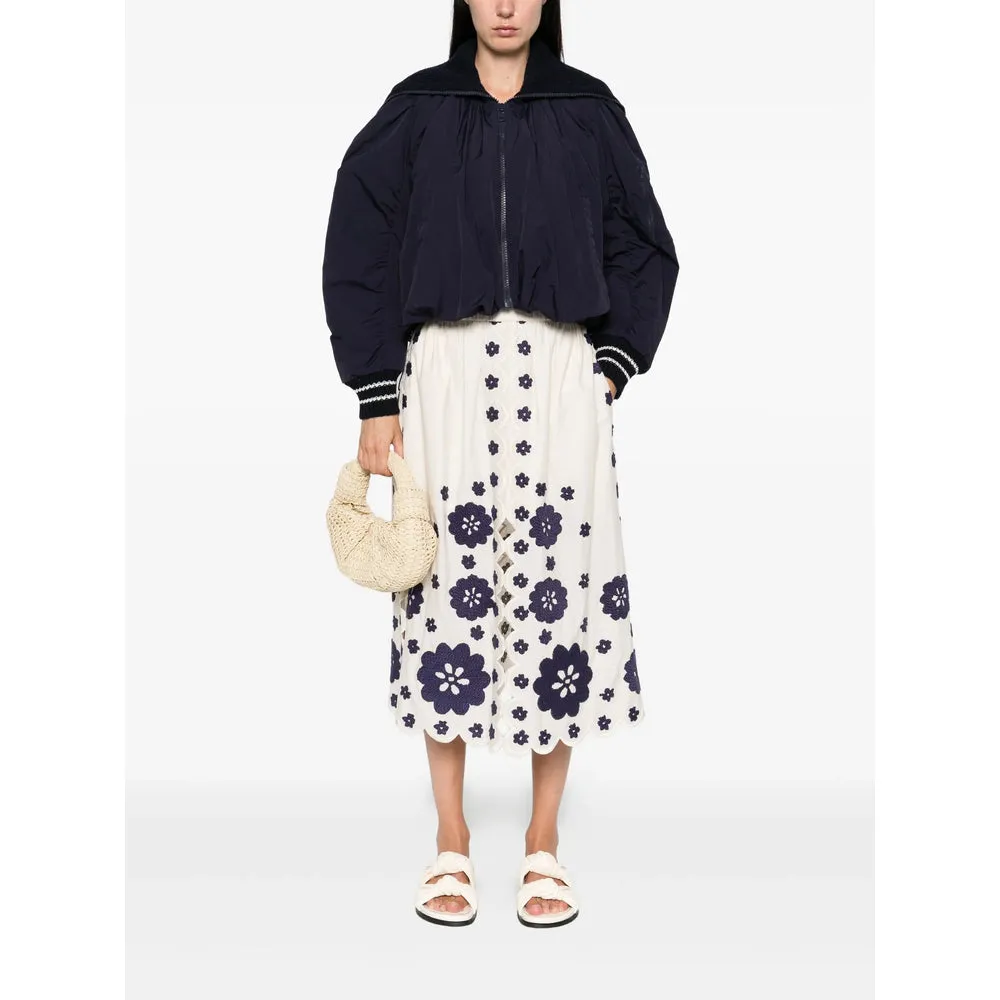 Floral Embroidered A-Line Skirt sold by Lord & Taylor product image thumbnail 5