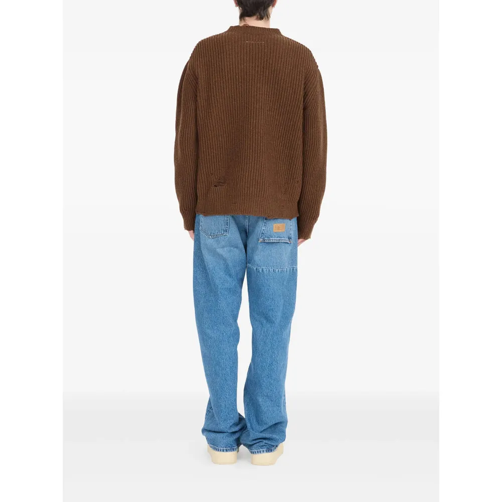 Brown V-Neck Sweater by Mm6 Maison Margiela sold by Lord & Taylor product image thumbnail 2