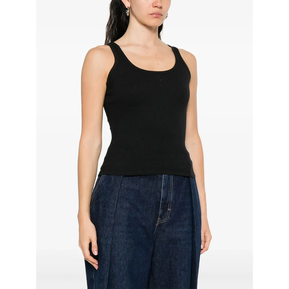 Amiri Black Scoop Neck Top sold by Lord & Taylor product image thumbnail 4