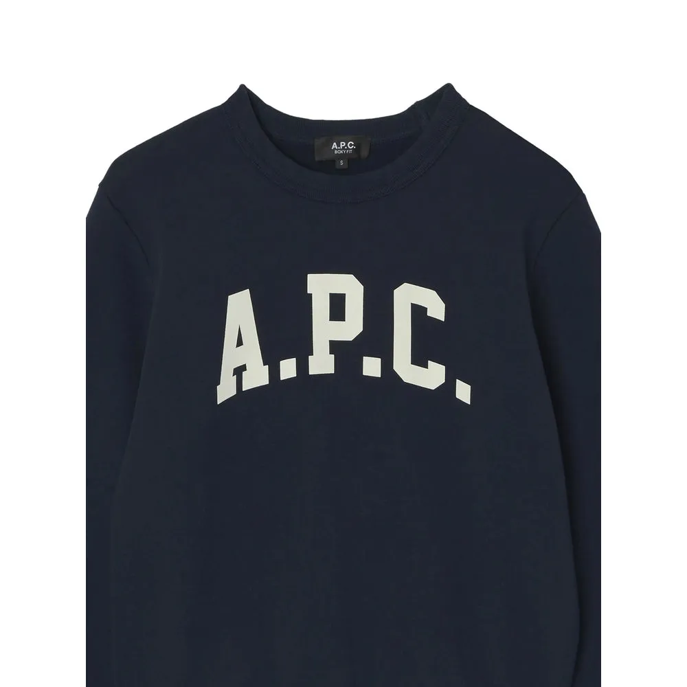 A.P.C. Black Crew Neck Sweatshirt sold by Lord & Taylor product image thumbnail 2