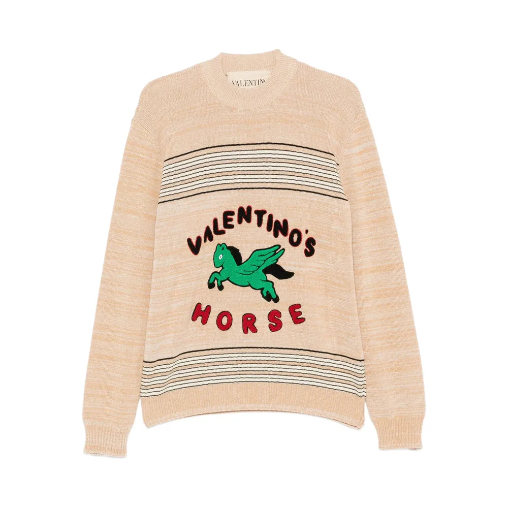 Valentino Embroidered Pegasus Sweater sold by Lord & Taylor