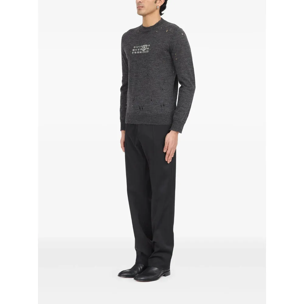 Charcoal Grey Numeric Graphic Sweater sold by Lord & Taylor product image thumbnail 5