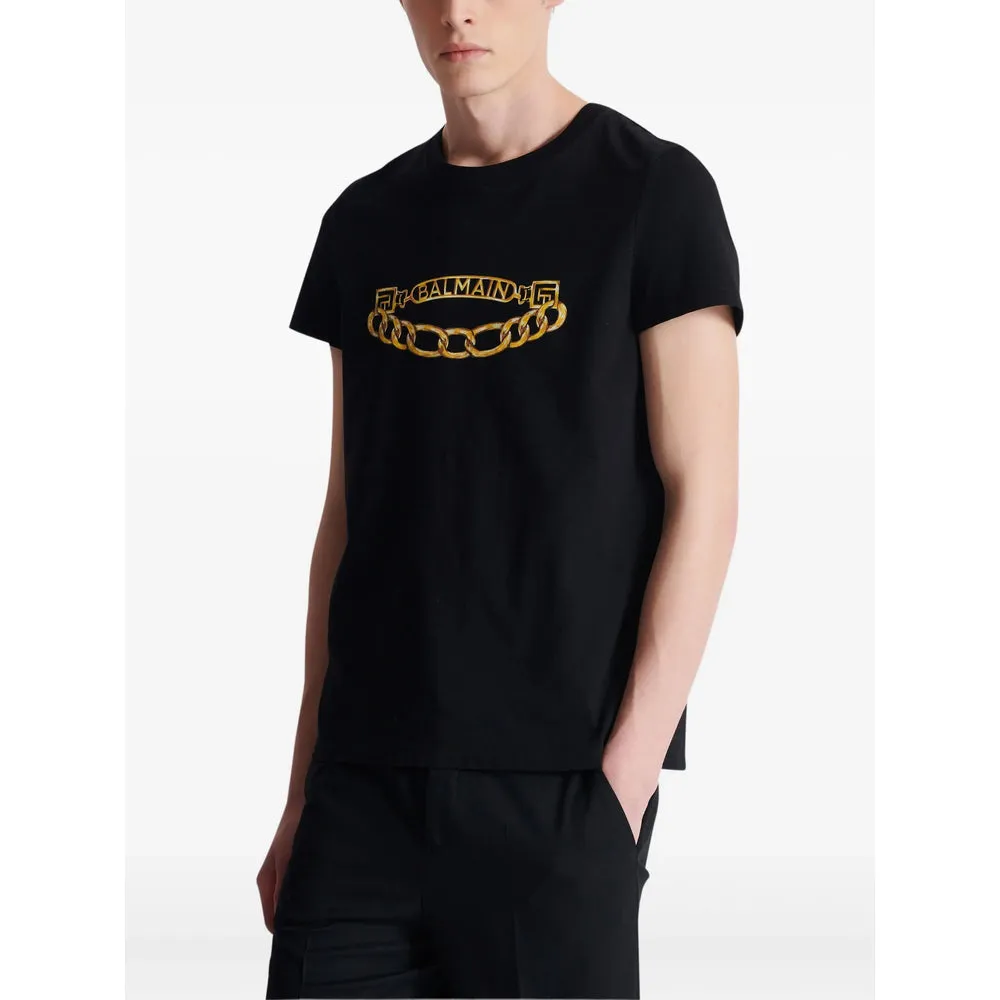 Balmain Logo Print T-Shirt sold by Lord & Taylor product image thumbnail 3