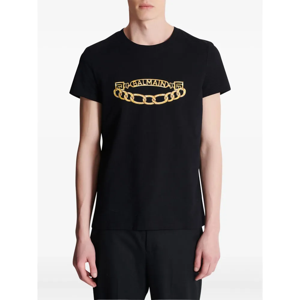 Balmain Logo Print T-Shirt sold by Lord & Taylor product image thumbnail 4