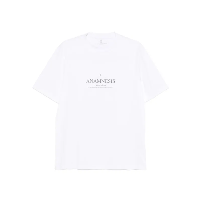 Brunello Cucinelli White T-Shirt made by Brunello Cucinelli