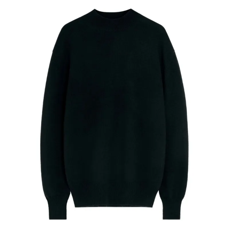 Lemaire Black Mock Neck Sweater made by Lemaire