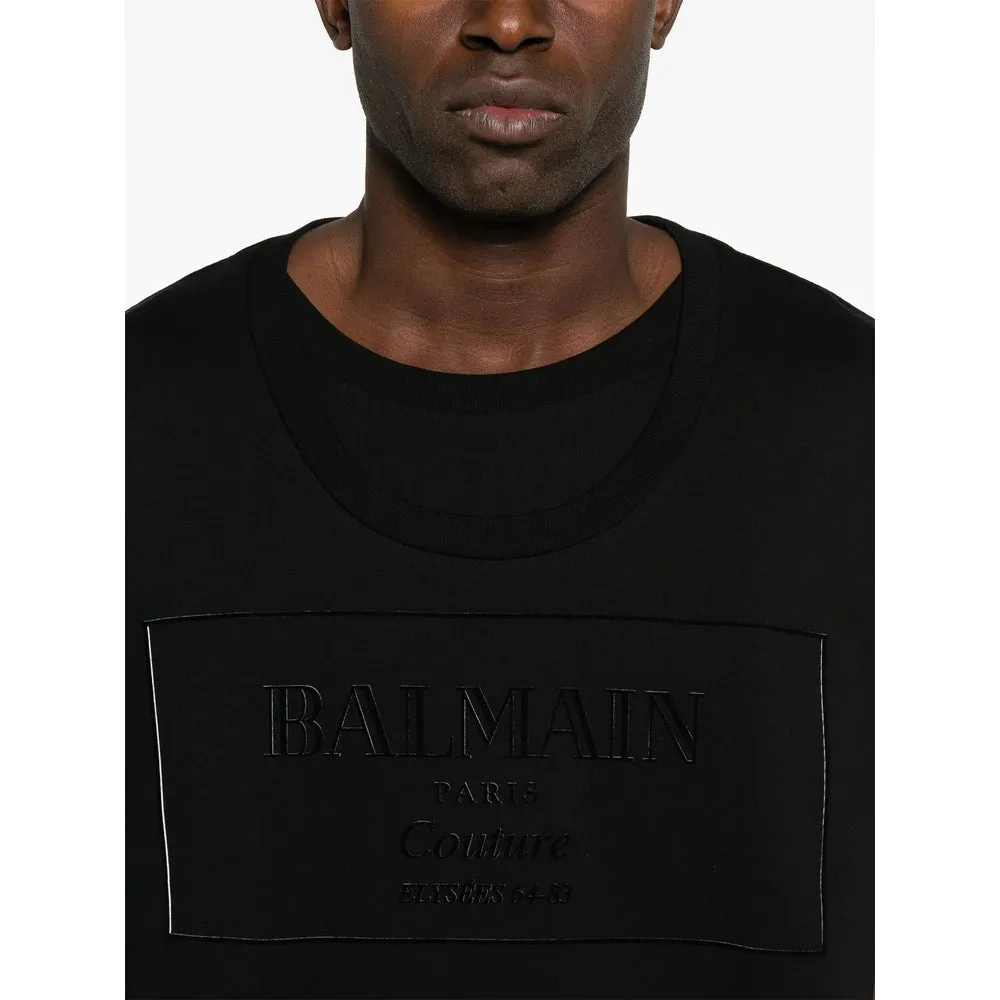 Balmain Black Crew Neck T-Shirt sold by Lord & Taylor product image thumbnail 2